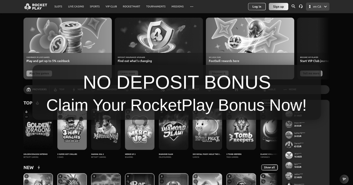 RocketPlay No Deposit Bonus: What to Expect